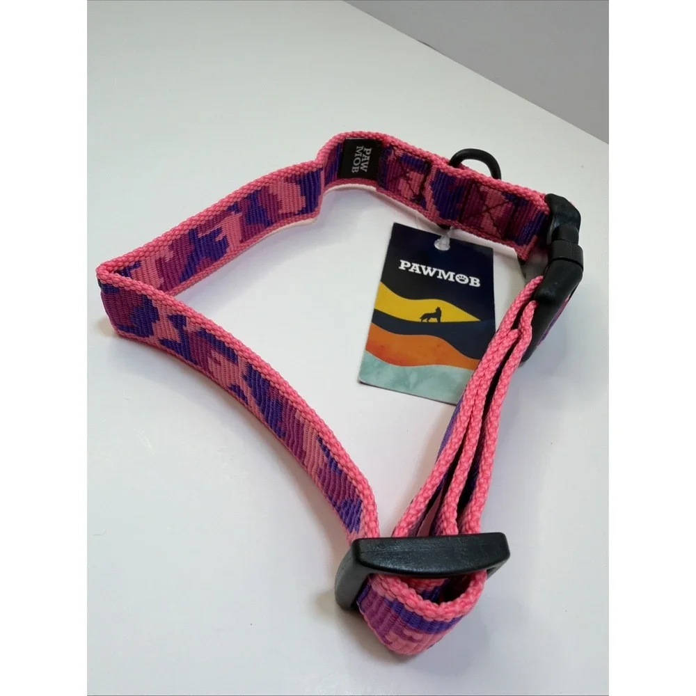 Paw Mob Pink XL Dog Collar